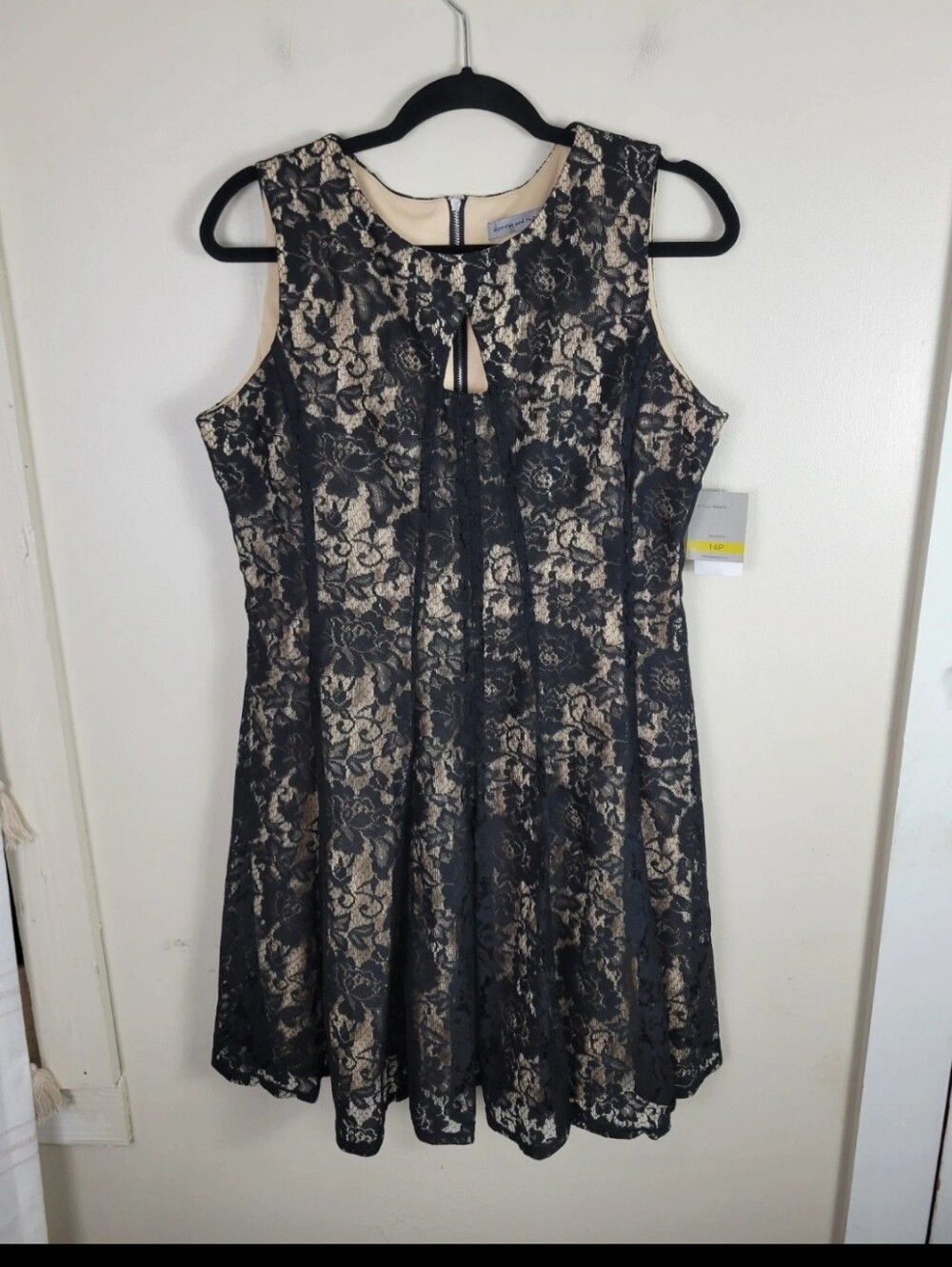 🔴 Danny And Nicole Black Lace Sleeveless Mini Dress